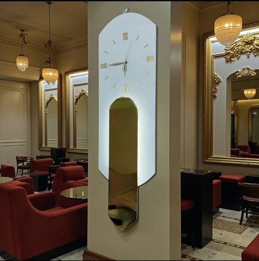 🕒✨ ساعة جدارية أنيقة 3في1 بإطلالة فاخرة 🕰️🔥