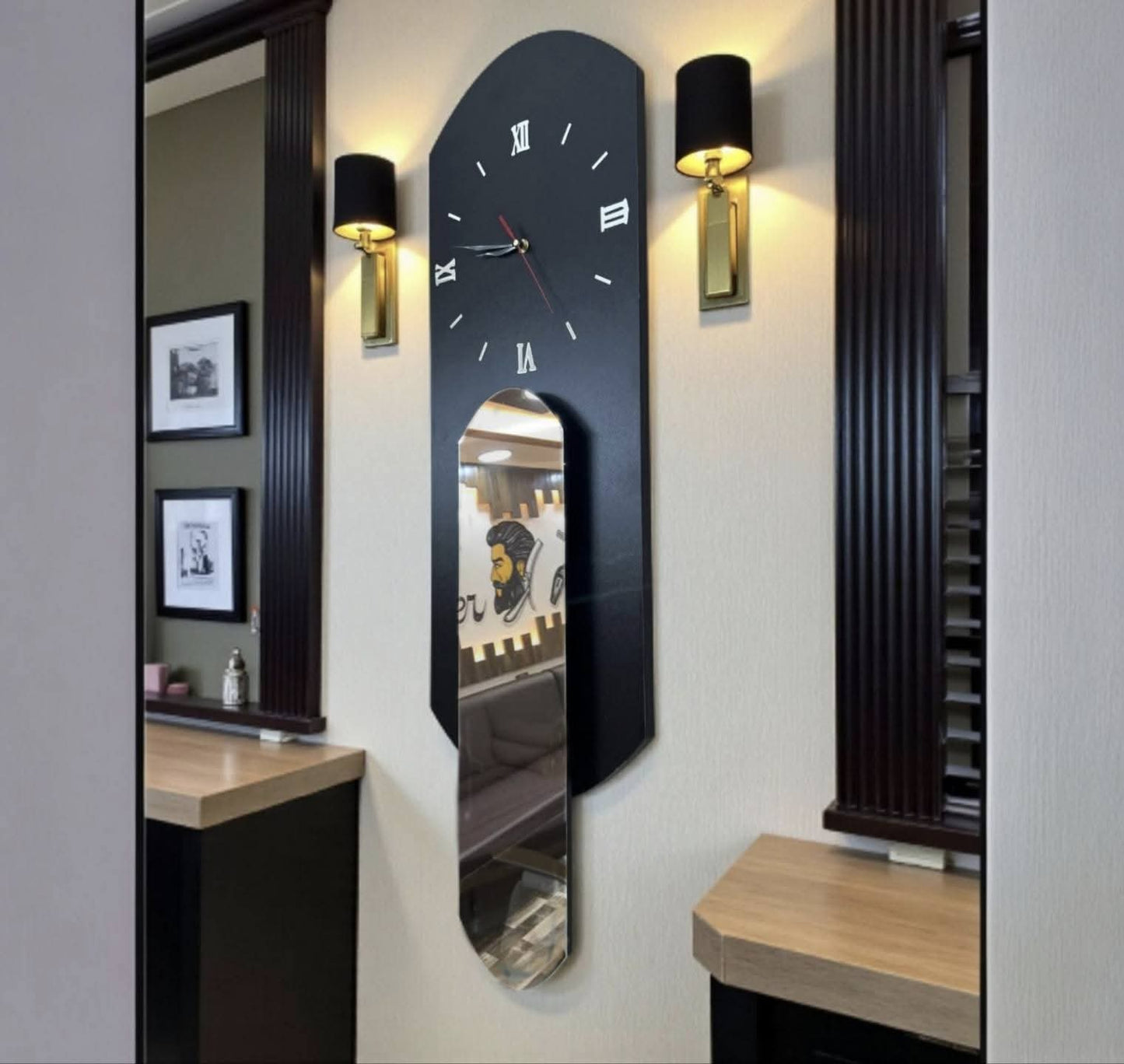 🕒✨ ساعة جدارية أنيقة 3في1 بإطلالة فاخرة 🕰️🔥