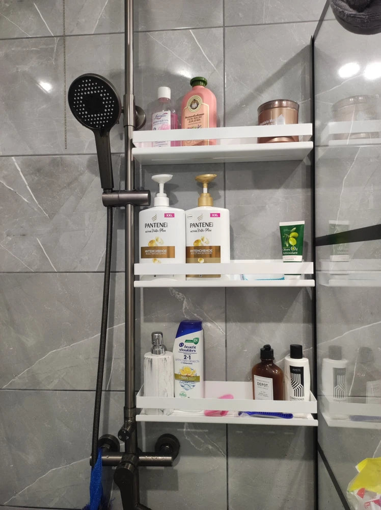 رفوف حمام عصرية بتصميم أنيق