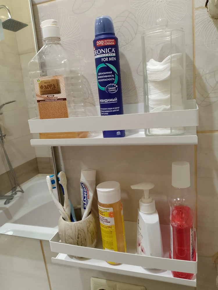 رفوف حمام عصرية بتصميم أنيق