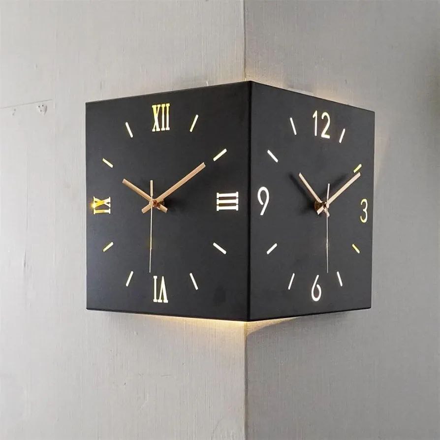 ⭐ ساعة الحائط العصرية مع LED – لمسة فخامة تضيف حياة لأي مكان